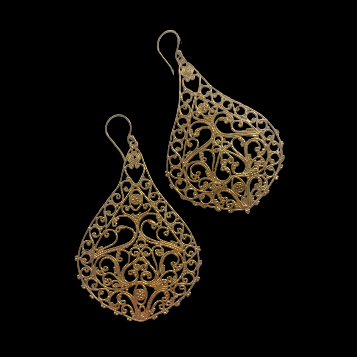Handcrafted filigree earrings