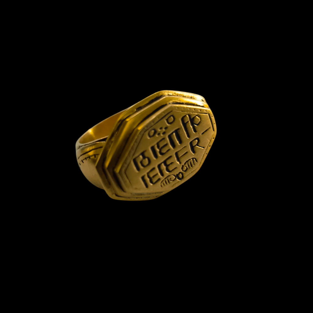 Anillo sello de plata.