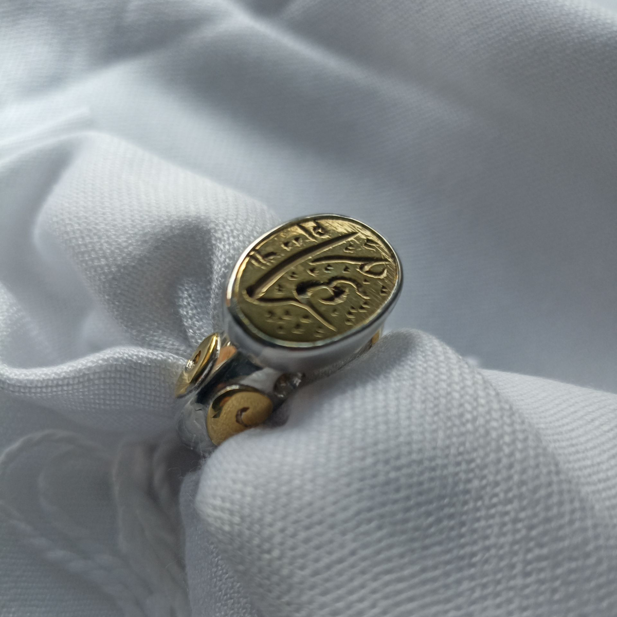 Anillo sello  de Irán de plata