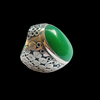 Handcrafted ring with natural stone