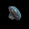 Silver and larimar ring