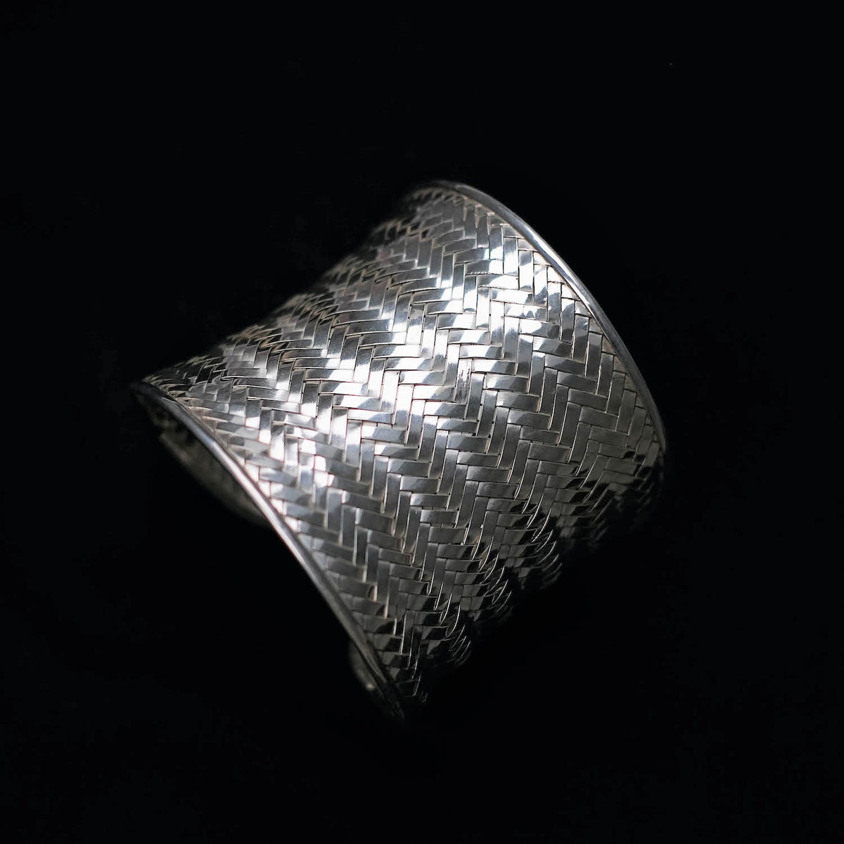 Handcrafted silver bracelet cuff