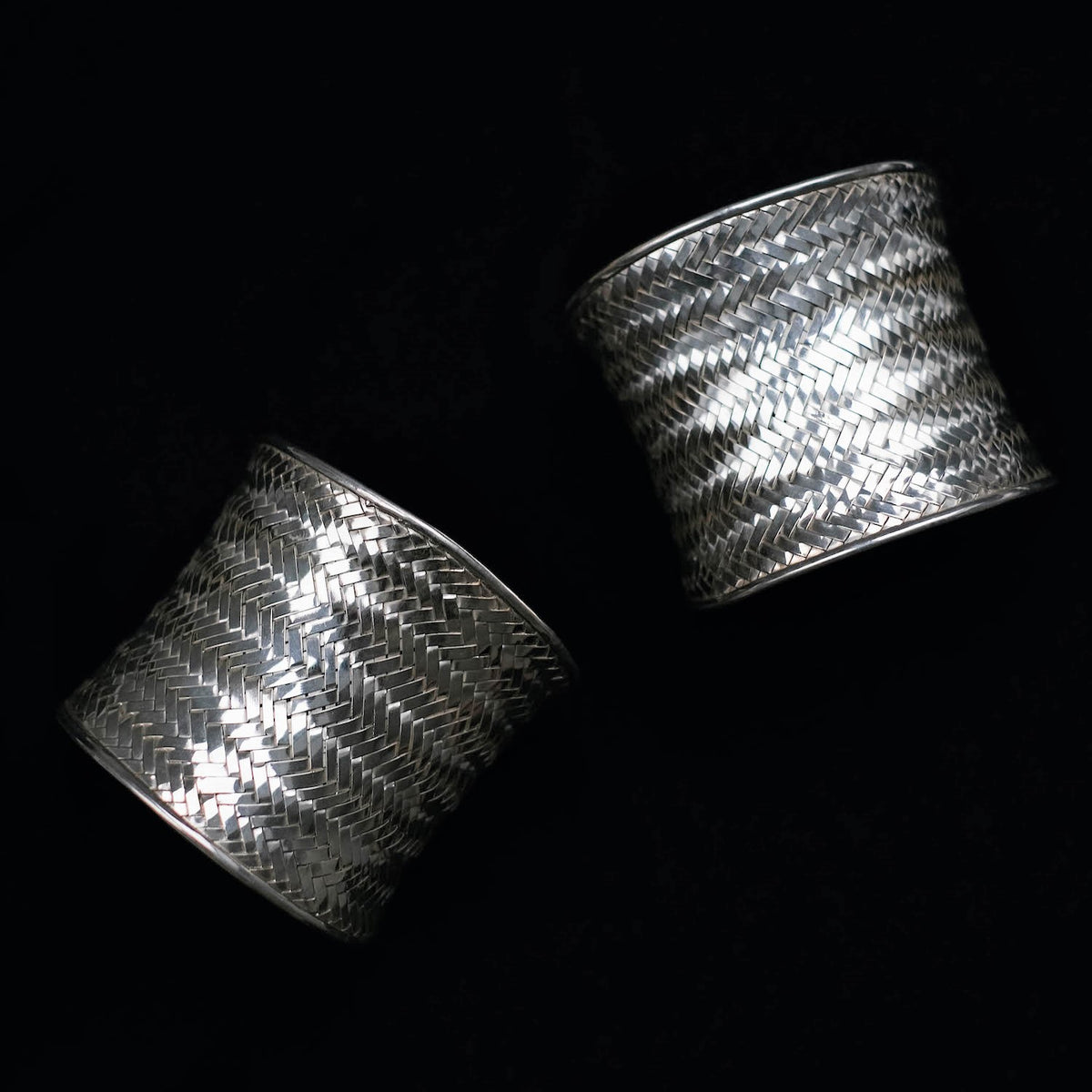 Handcrafted silver bracelet cuff
